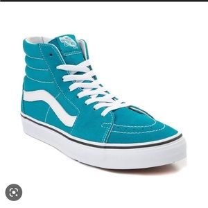 Teal/ blue High top Vans